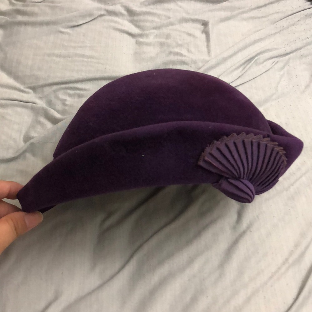 Purple vintage hat - Picture 2 of 5